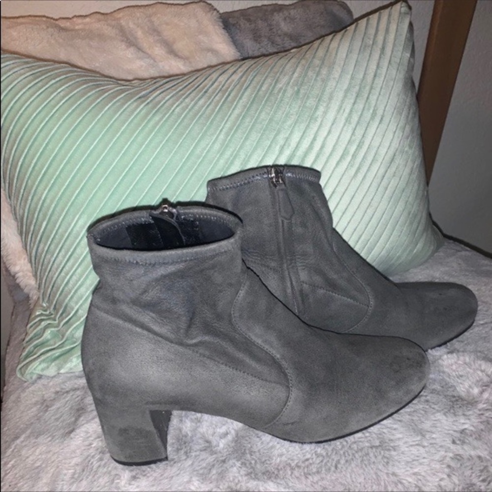 Gray Prada sock booties
